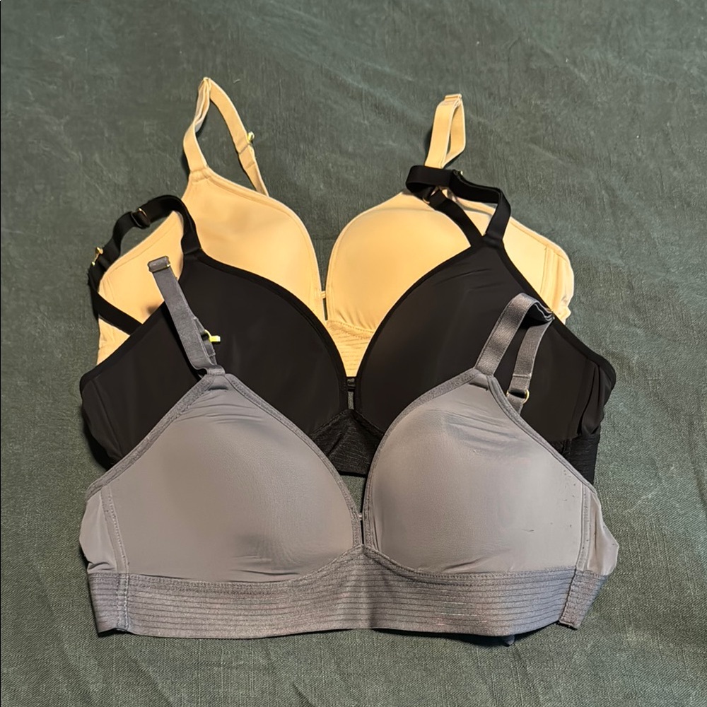 Lively Black, Gray and Nude T-Shirt Bras Intimates & Sleepwear